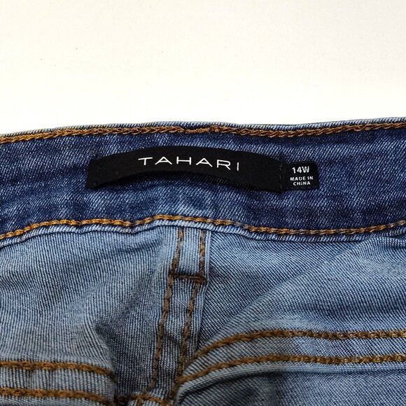 Tahari Kelly Mid-Rise Skinny Jean 14W Stretch Fit Comfortable Cotton Blend Denim - Picture 3 of 6